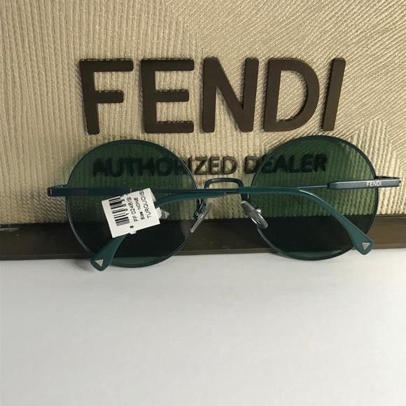 Fendi Fendi New Green Round Authentic Sunglasses Size ONE SIZE - 9 Thumbnail