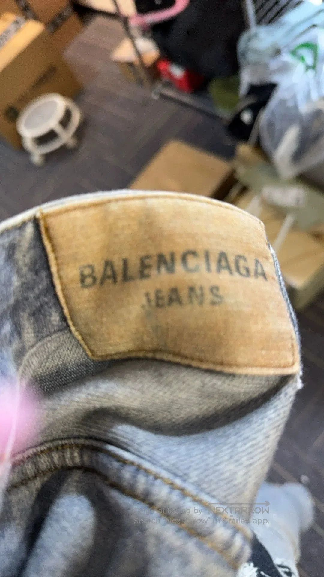 Balenciaga balenciaga 3d printed distressed cotton pants. Size US 26 / EU 42 - 6 Thumbnail