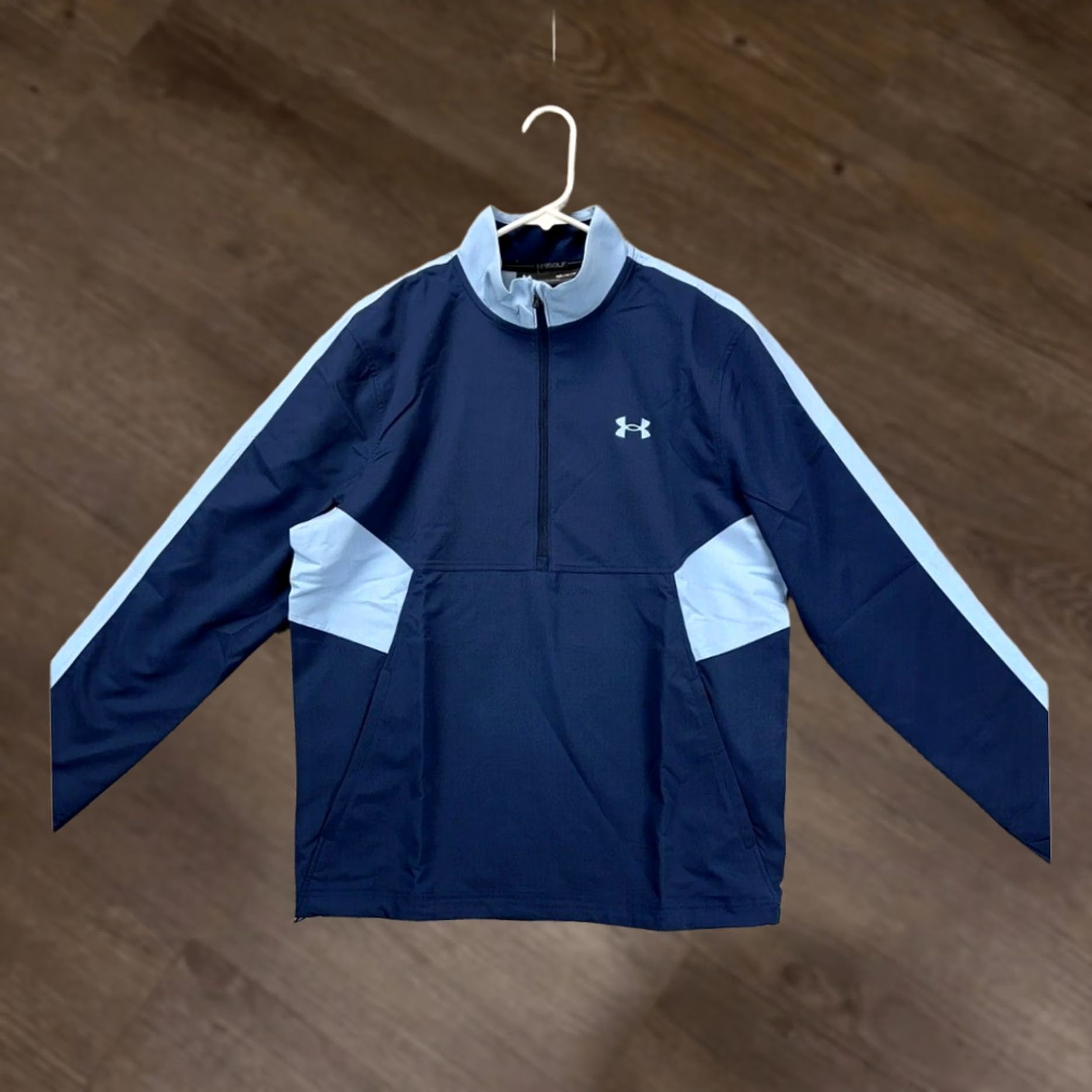 Under Armour VINTAGE Under Armour Jacket Mens Medium Storm Wind Strike Blue Golf Pullover Logo NEW A1 Size US M / EU 48-50 / 2 - 1 Thumbnail