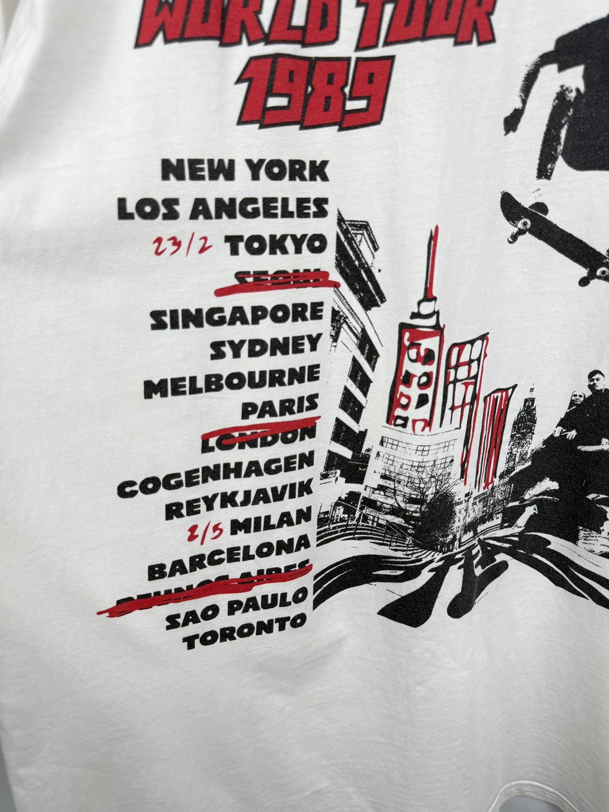 No Fear 💀🇺🇸 No Fear Skate World Tour 1989 Rare T-Shirt Retro Hype Size US XL / EU 56 / 4 - 7 Thumbnail
