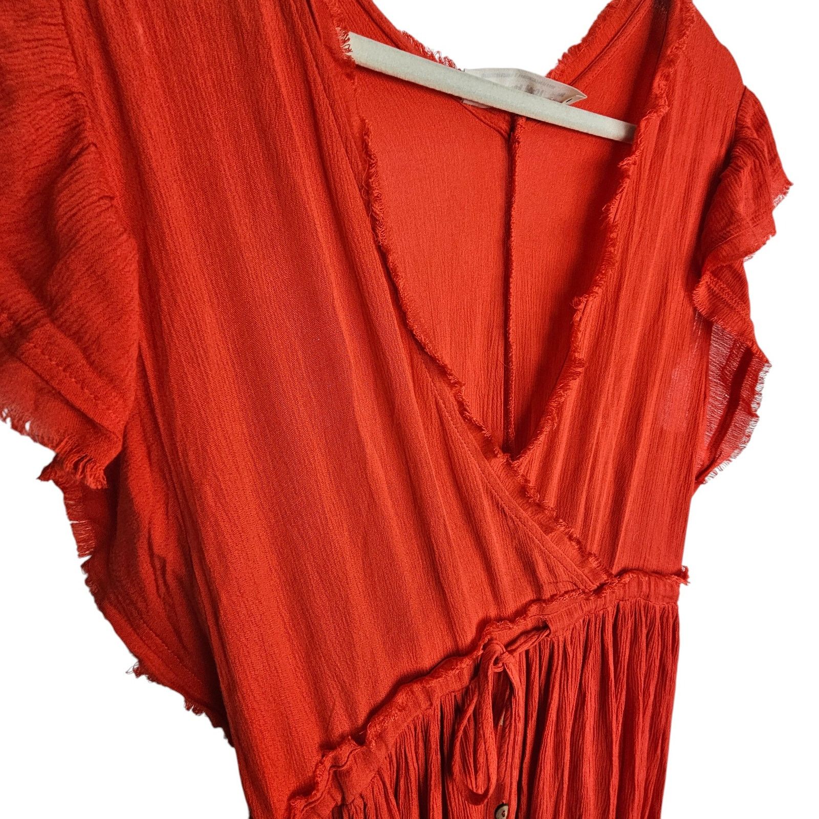 Threadless Three Bird Nest Dress M Maxi Faux Wrap Boho Romantic Size M / US 6-8 / IT 42-44 - 5 Thumbnail