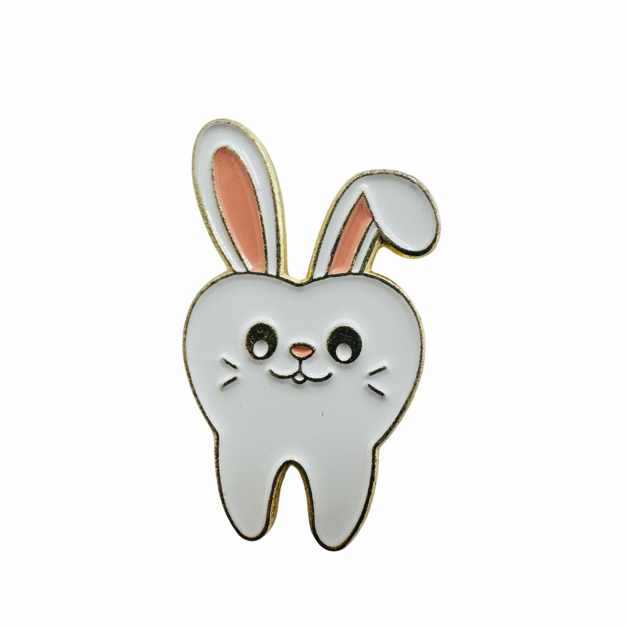 Other New Health Enamel Pins Cartoon Rabbit shaped tooth Teeth Car Size ONE SIZE - 5 Thumbnail