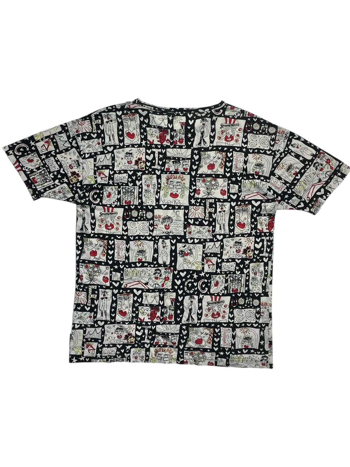 Yoshiyuki Konishi 1980’s Ficce - All Over Print Pop Art Graphic TShirt Size US M / EU 48-50 / 2 - 11 Thumbnail