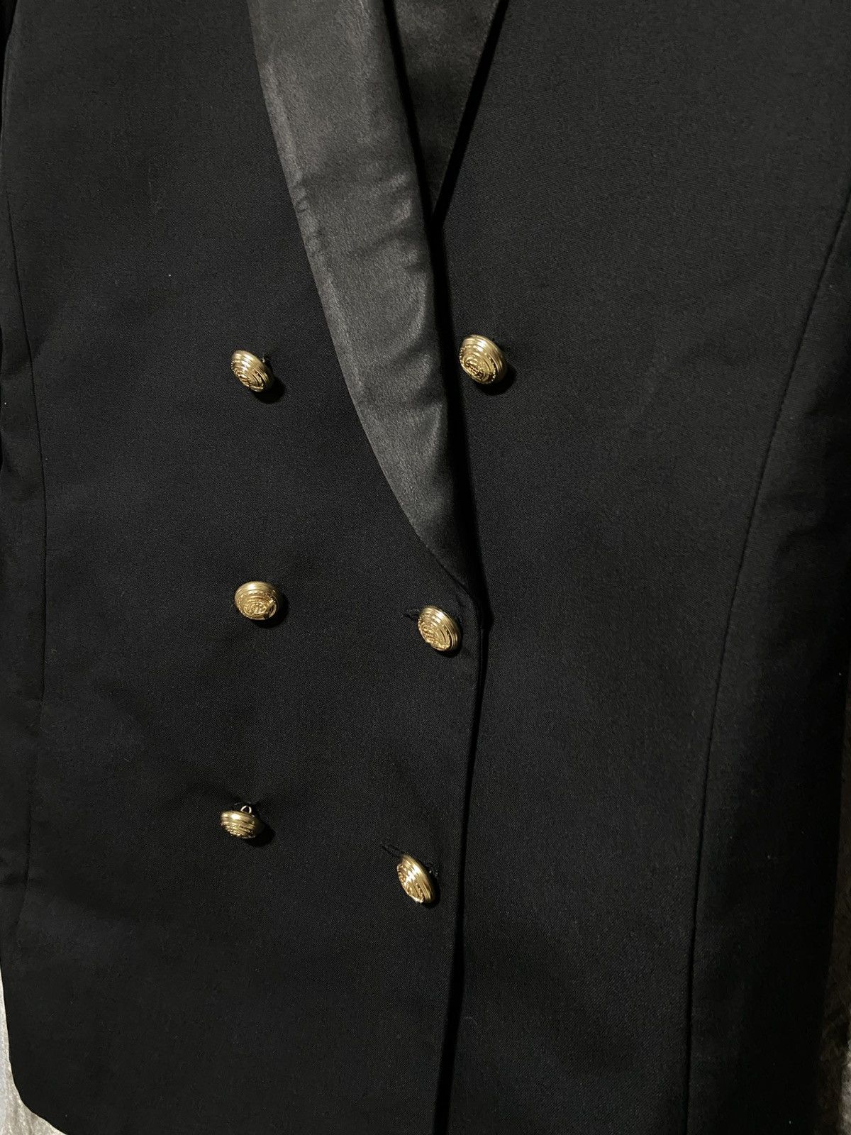 Balmain × H&M Balmain x H&M Black Blazer Jacket Dress Tuxedo Size 40 10 Size S / US 4 / IT 40 - 4 Thumbnail