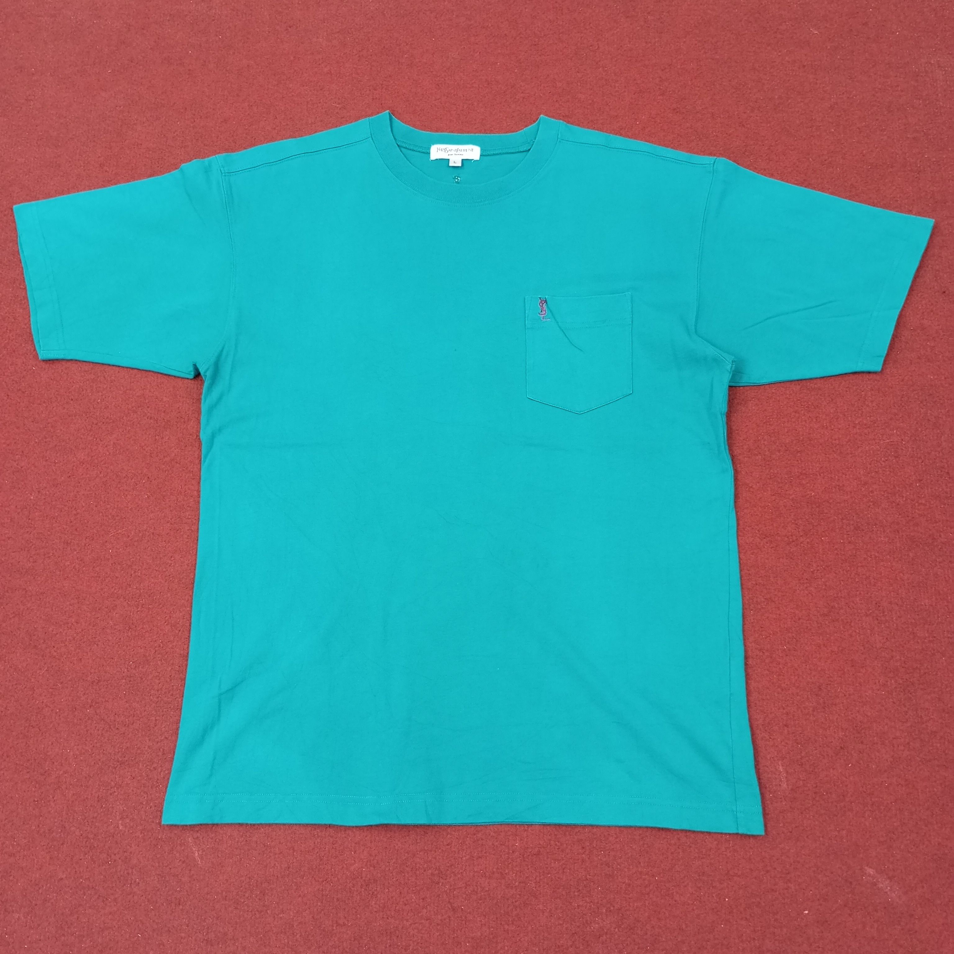Yves Saint Laurent Yves Saint Laurent YSL Pocket Design Tshirt c239n21 Size US L / EU 52-54 / 3 - 1 Thumbnail