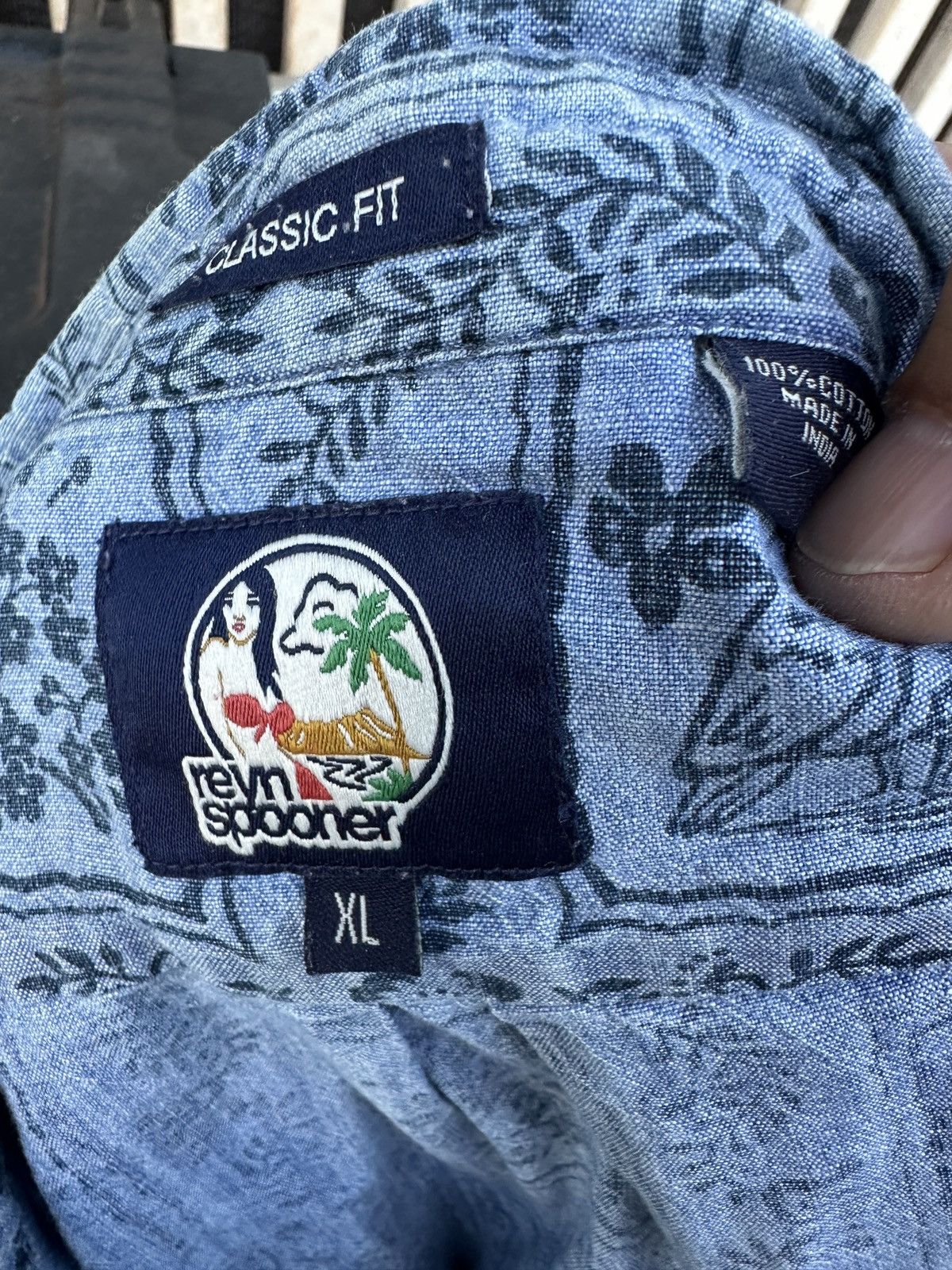 Reyn Spooner PreOwned Reyn Spooner Blue Hawaiian Shirt Men's XL Size US XL / EU 56 / 4 - 4 Thumbnail