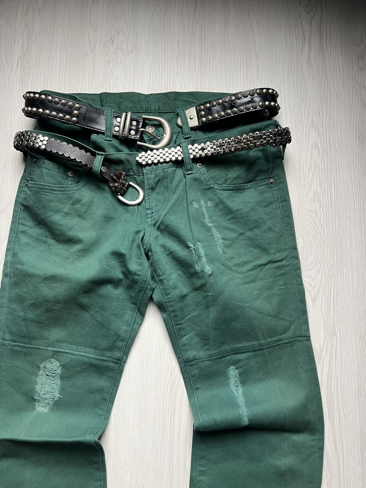 PPFM PPFM Double Waist Distressed Jeans Size US 32 / EU 48 - 3 Thumbnail