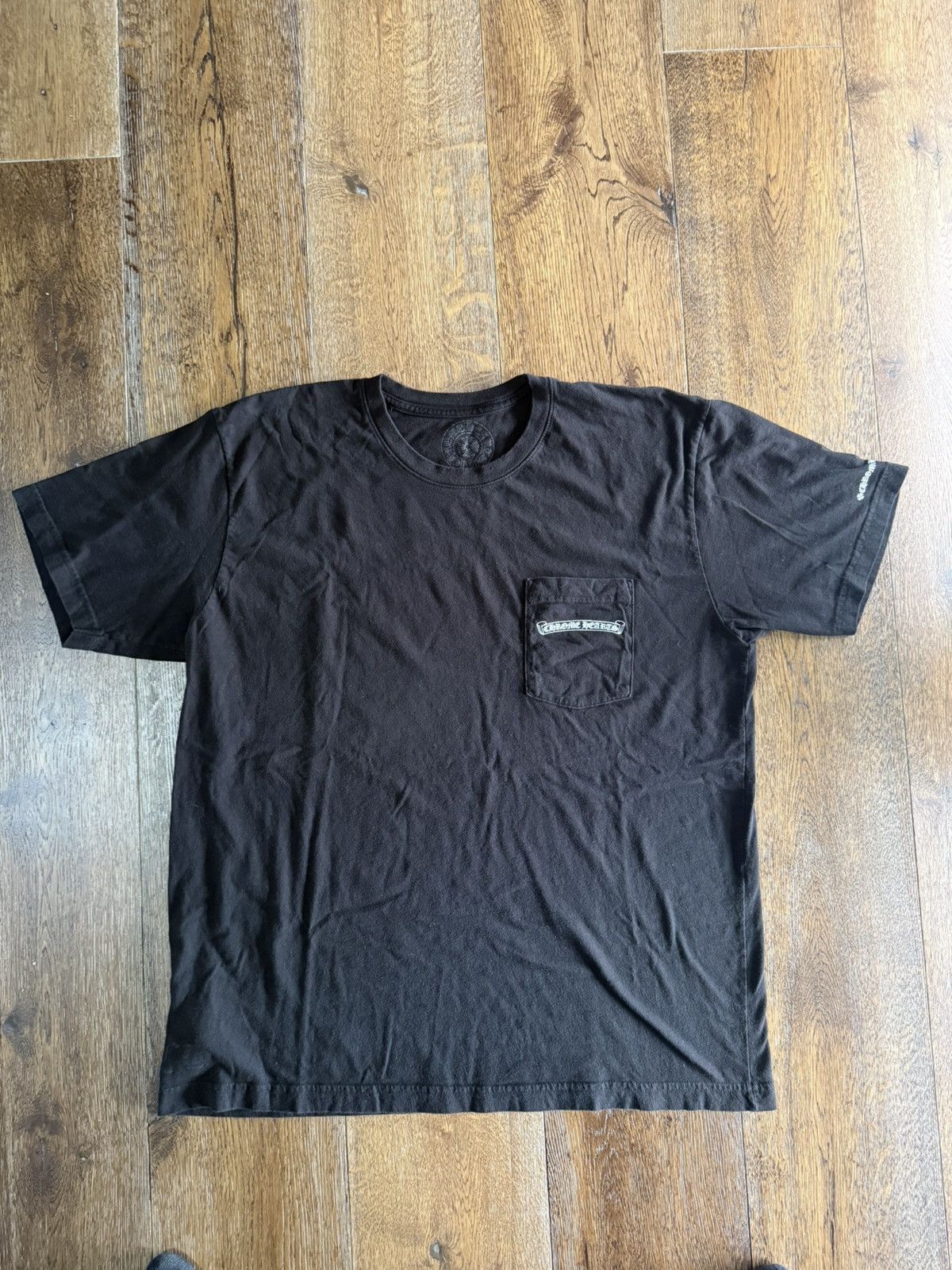 Chrome hearts scroll logo black t shirt