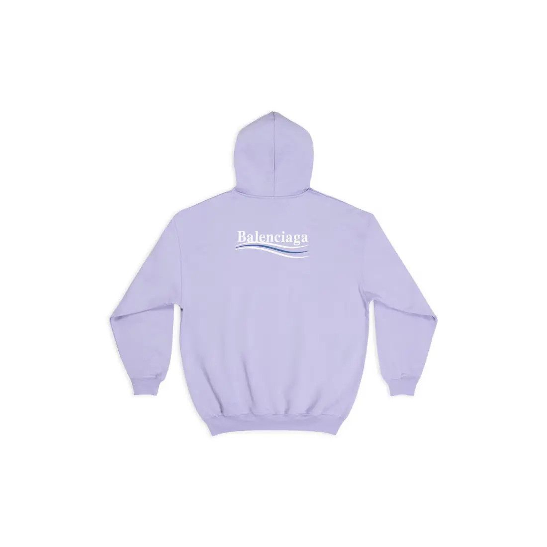 Balenciaga o1srvl11e1224 Political Campaign Hoodie Medium Fit in Purple Size XL / US 12-14 / IT 48-50 - 2 Thumbnail
