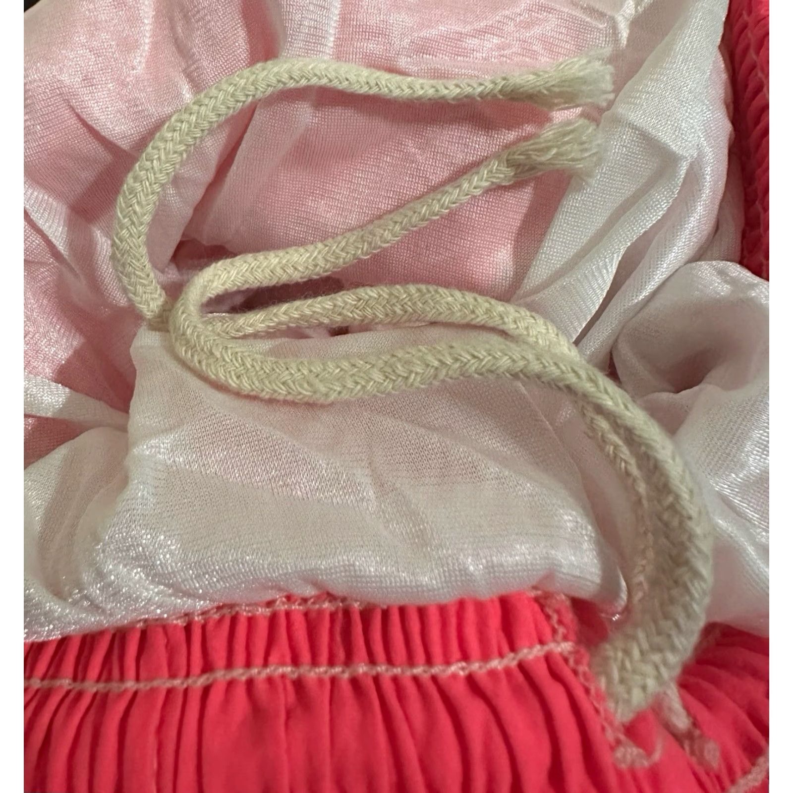 Vintage VINTAGE Cobblestones Athletic Shorts Mens L Pink 90s USA Made NWT Deadstock Nylon Athletic Drawstring Waist Pocketed Size US 33 - 7 Thumbnail