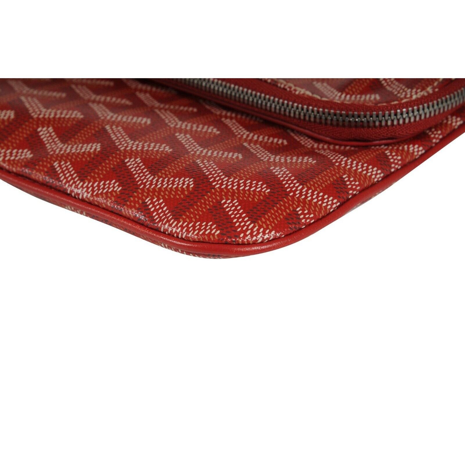 Goyard Saint Marie Clutch Bag Red Coated Canvas - 02250 Size ONE SIZE - 9 Thumbnail