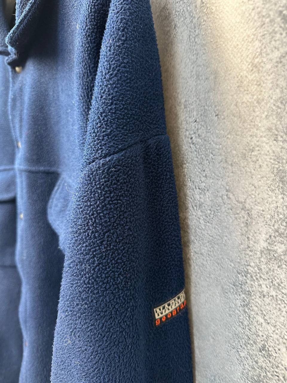 Napapijri × Vintage Napapijri Fleece Overshirt Ceramic Fibre Button Jacket Italy Size US XL / EU 56 / 4 - 6 Thumbnail