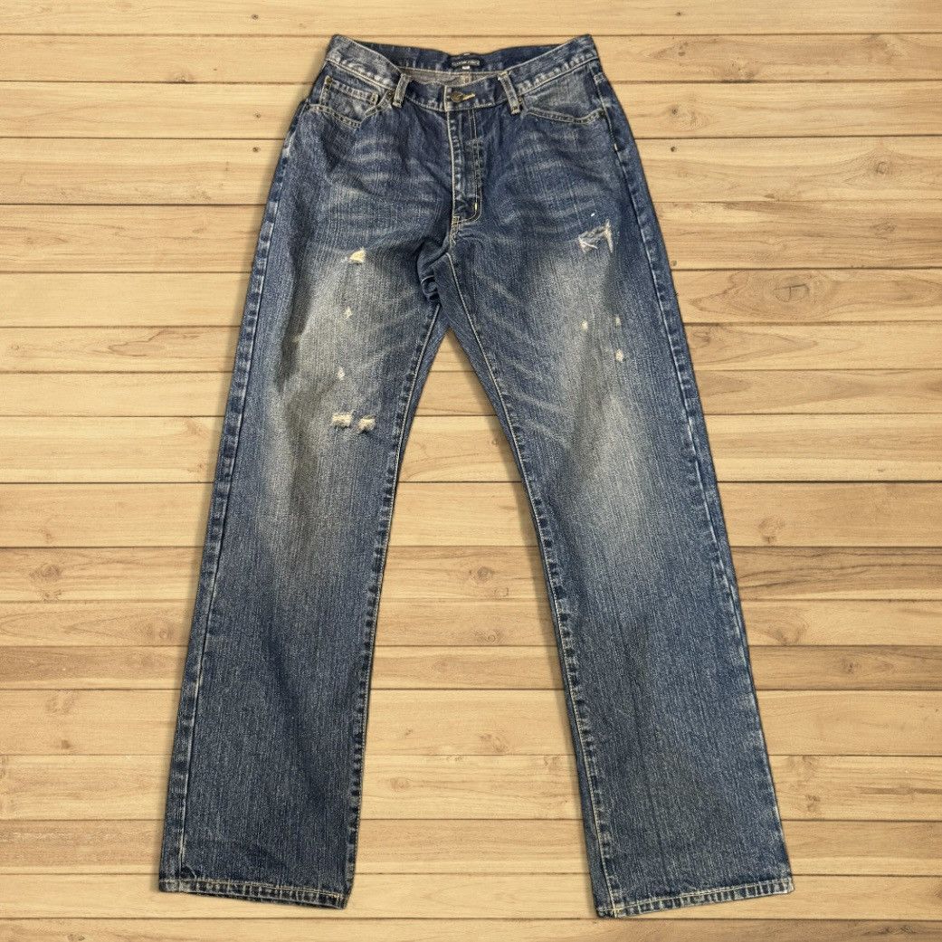 Japanese Brand 🔥🇯🇵 Vintage Bootcut Amore Puro Distressed Denim W30 L33 Size US 30 / EU 46 - 2 Thumbnail