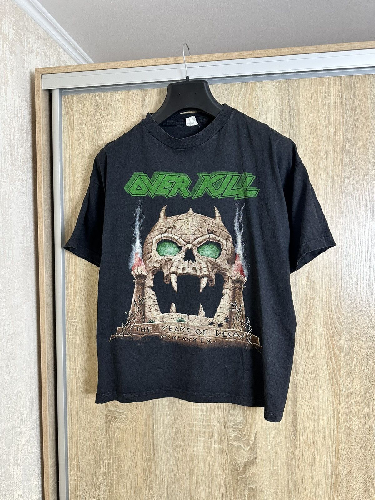 Band Tees 🔥 1989 Overkill Years Of Decay Metal Band T Shirt Vintage Size US L / EU 52-54 / 3 - 1 Thumbnail
