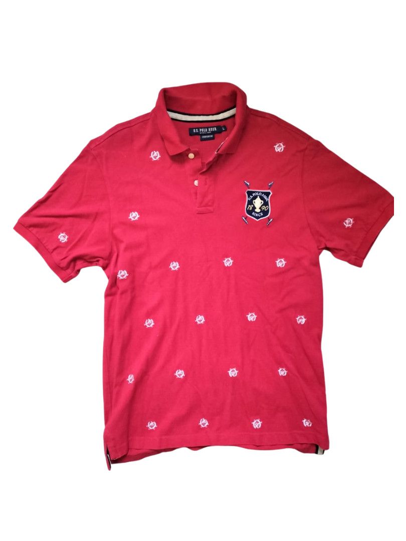 U.S. Polo Assn. US Polo Assn Red Polo Shirt : L Size US L / EU 52-54 / 3 - 1 Thumbnail