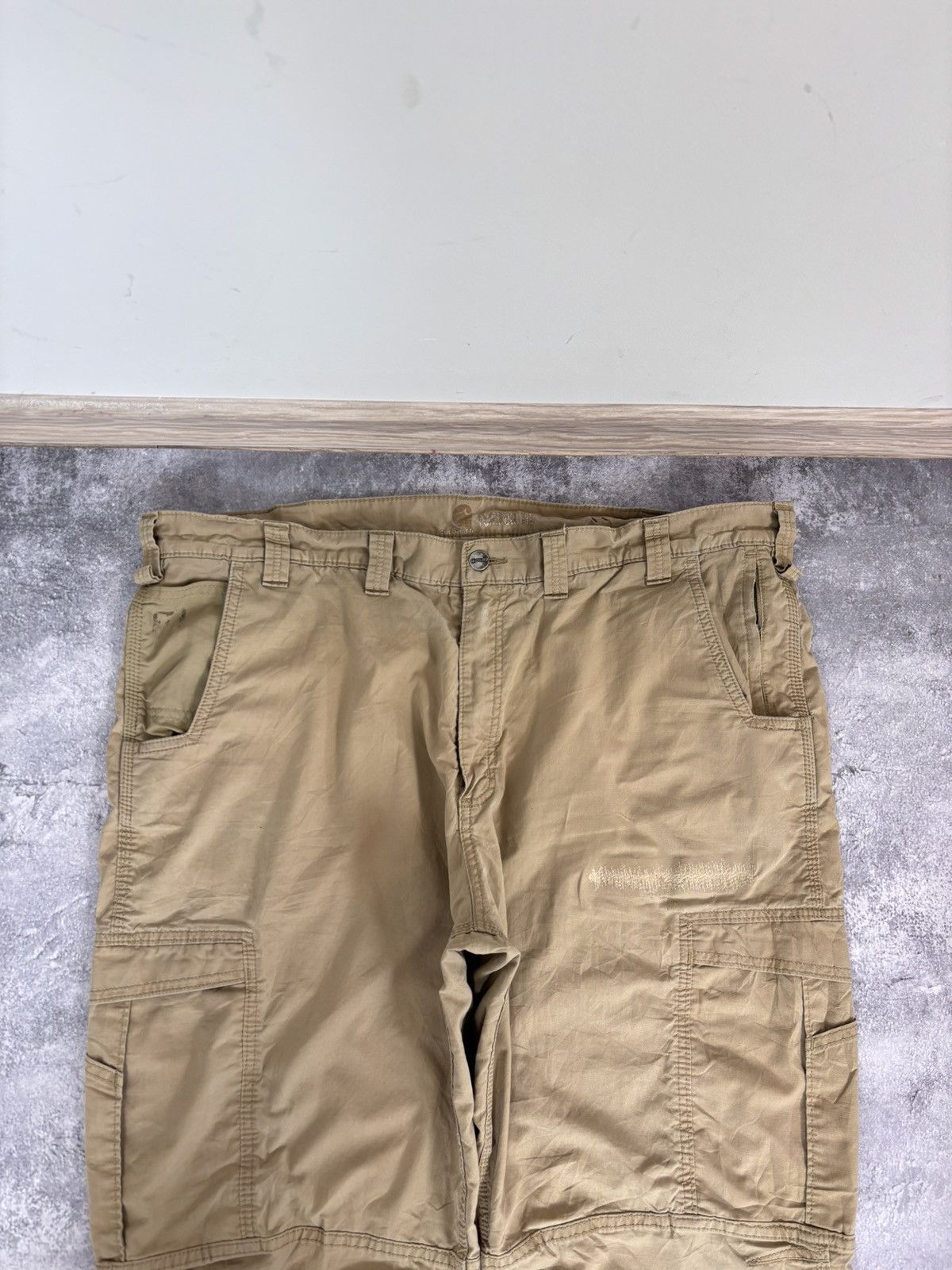 Carhartt Carhartt Relaxed Fit USA Hype Beige Brown Baggy Cargo Pants Size US 44 / EU 60 - 18 Thumbnail