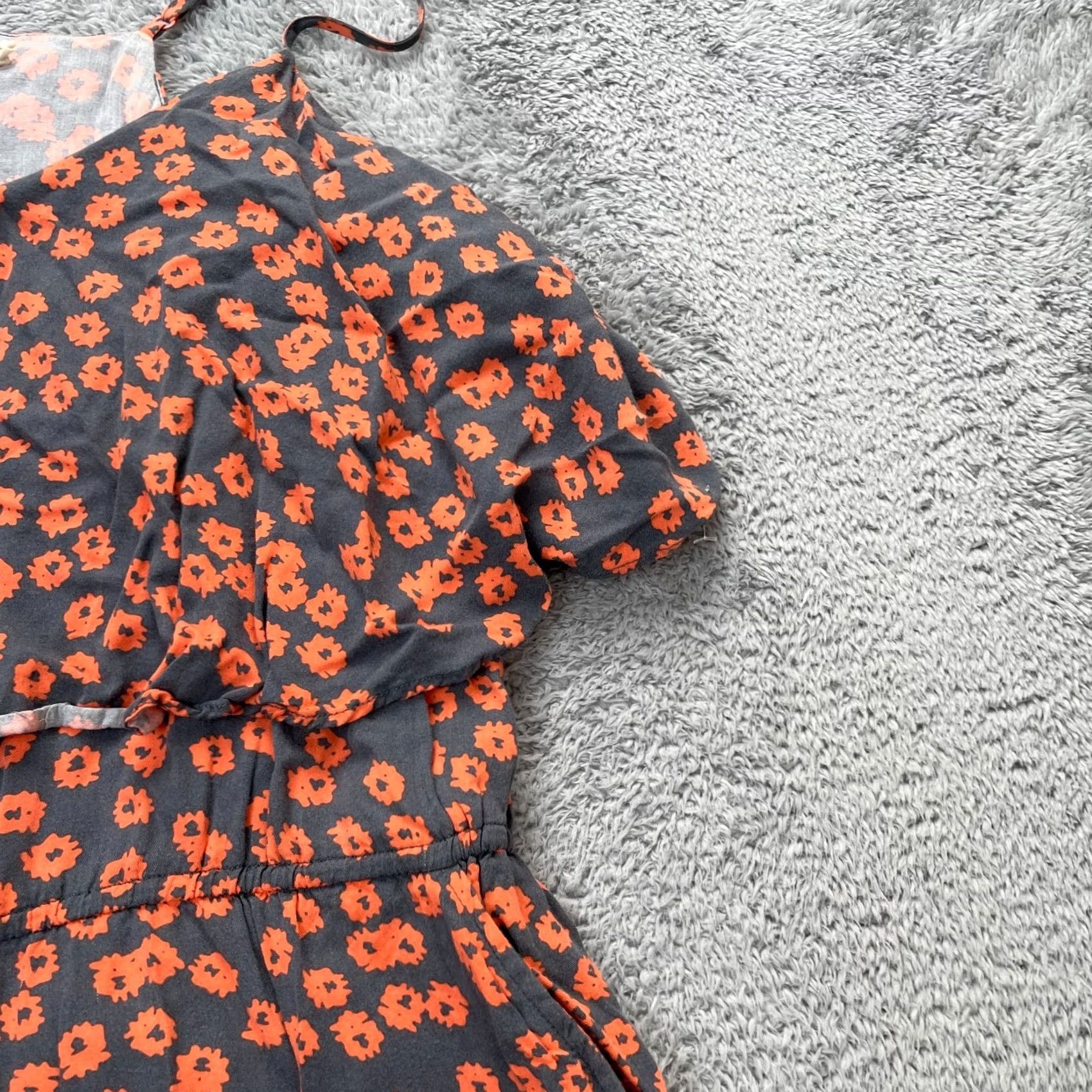Anthropologie VINTAGE Anthropologie One Piece Womens M Black Lilka Jumpsuit Floral Tapered Leg Size 32" / US 10 / IT 46 - 5 Thumbnail