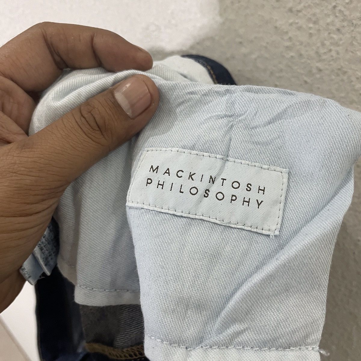 Mackintosh Vintage Mackintosh Distressed Denim Size US 35 - 7 Thumbnail