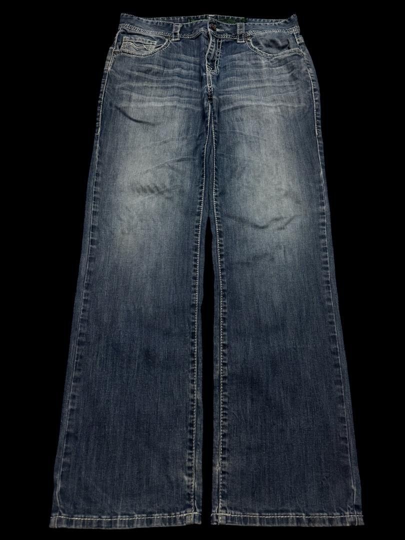 Japanese Brand Vintage Rock&Roll Cowboy Denim Mudwash Regular Straight Leg Size US 33 - 2 Thumbnail