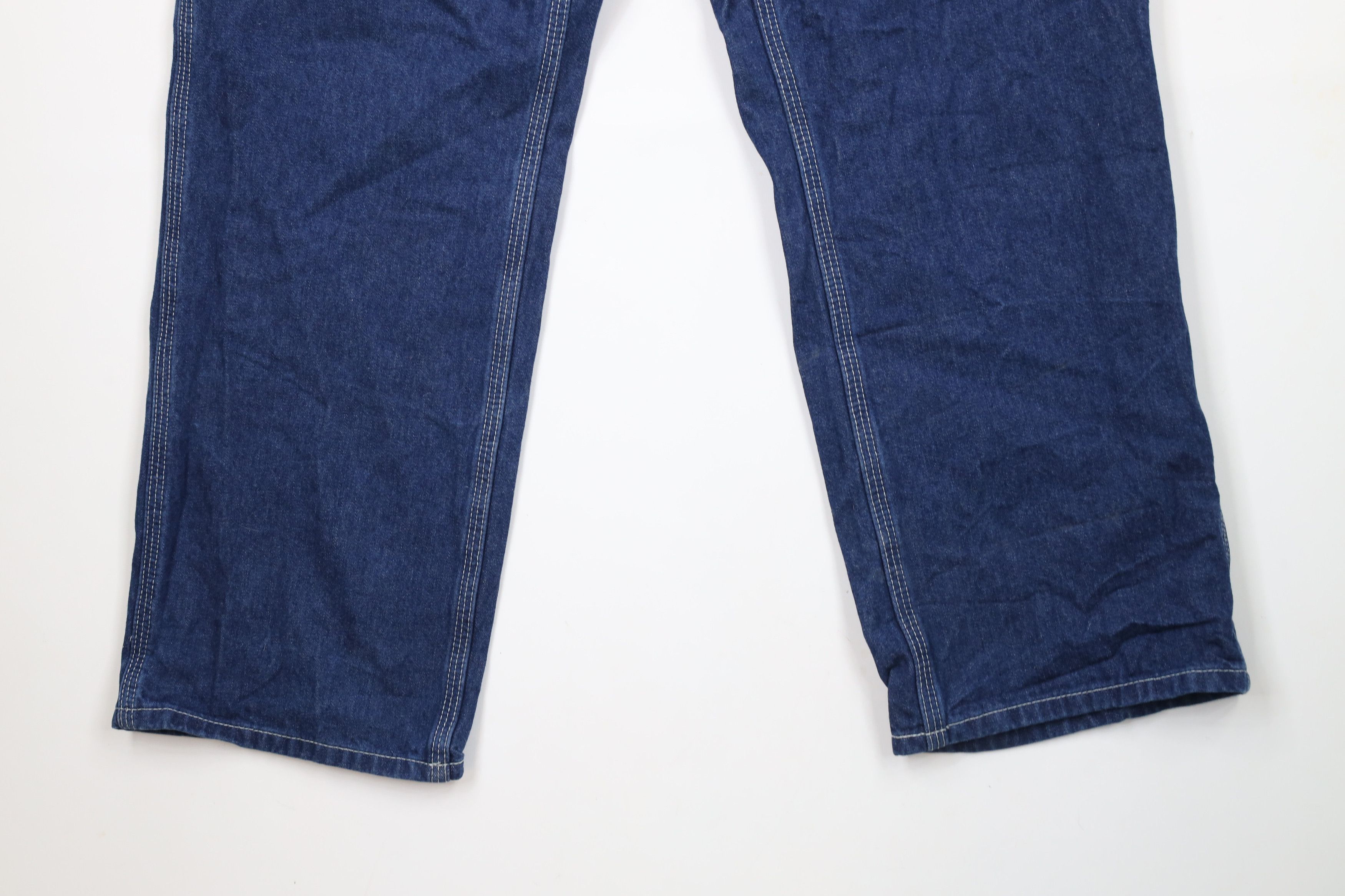 Carhartt × Vintage Vintage Carhartt Wide Leg Dungaree Carpenter Denim Jeans Size US 38 / EU 54 - 4 Thumbnail