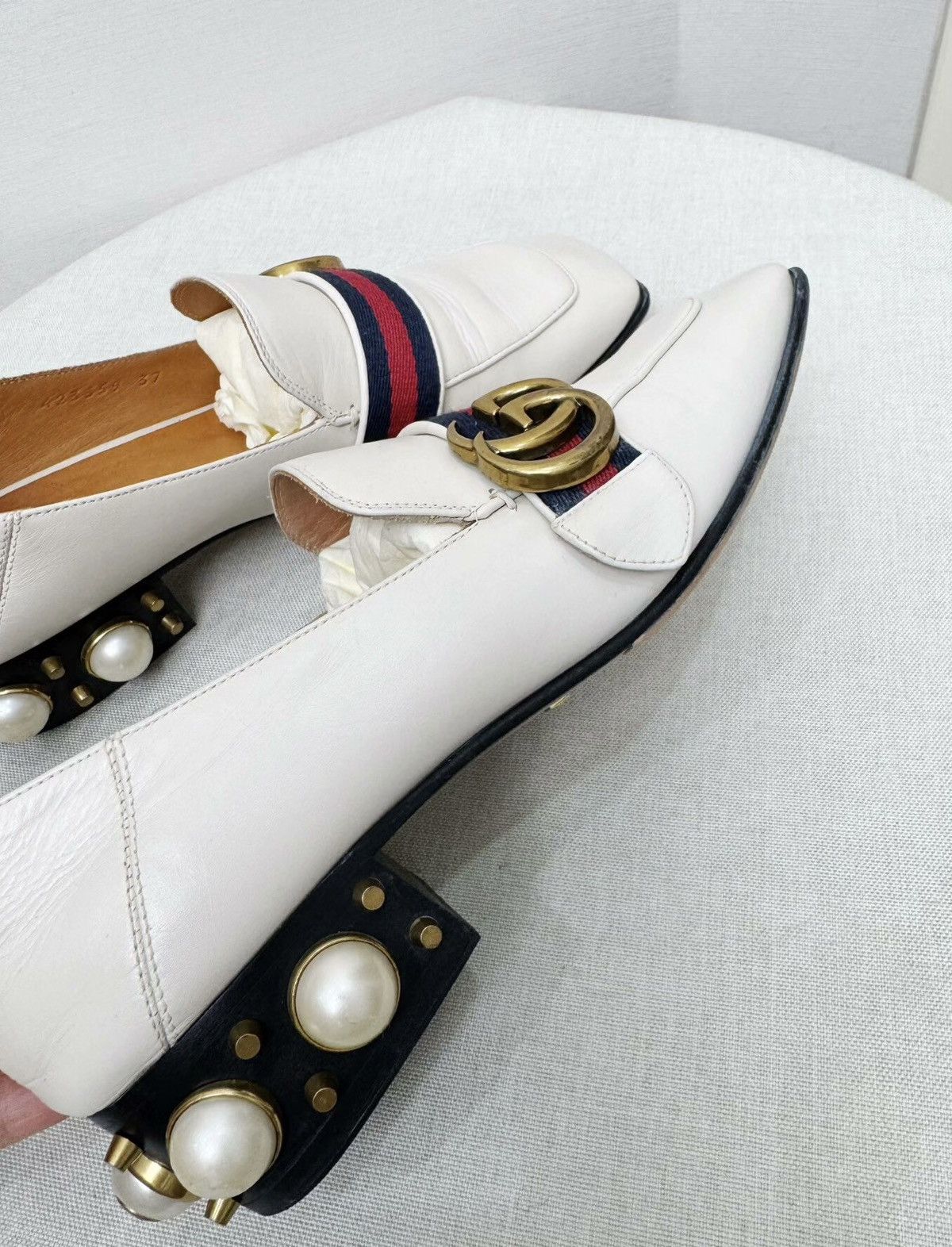 Gucci Gucci pearl loafers Size US 6.5 / IT 36.5 - 4 Thumbnail