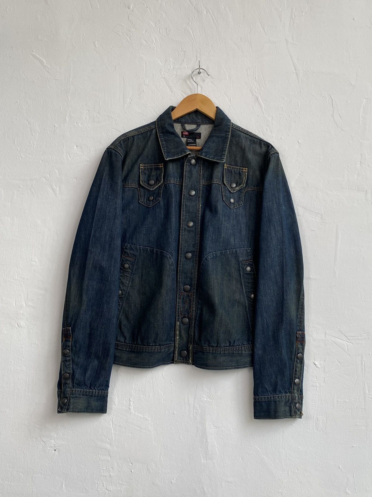 Diesel 2004 Diesel Mannil Distressed Denim Jacket Size US M / EU 48-50 / 2 - 2 Thumbnail