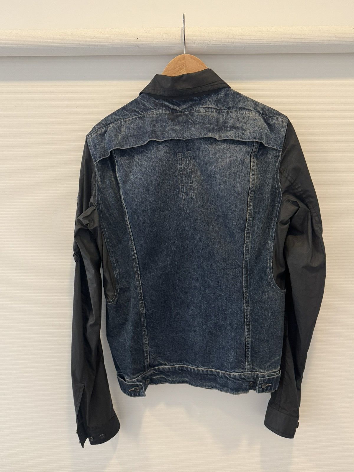 Rick Owens Drkshdw DRKSHDW 15SS Pocket Leather Denim jacket Size US S / EU 44-46 / 1 - 2 Thumbnail