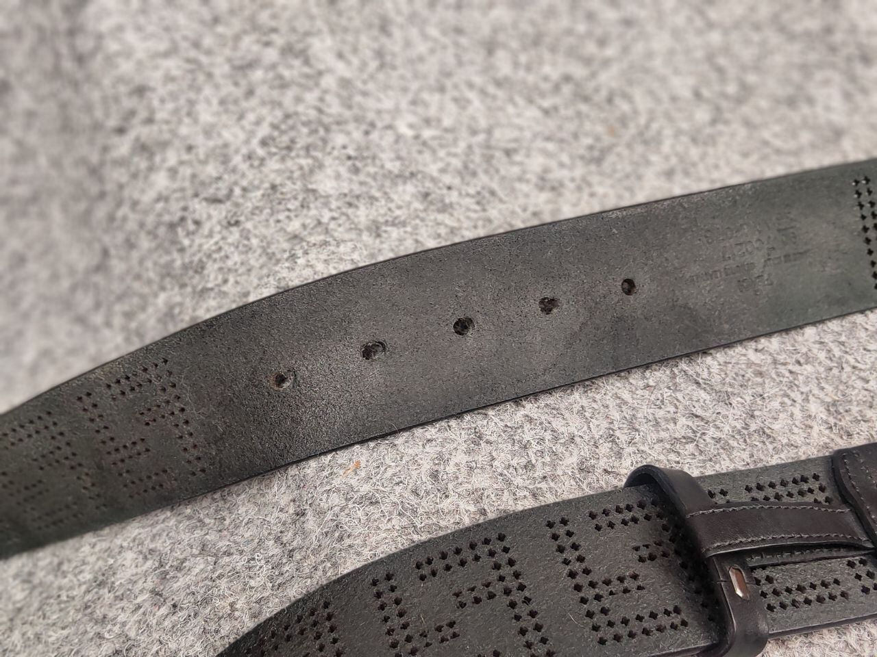 Fendi 🖤 Fendi FF zucca Logo authentic Leather Black Monogram Belt Size ONE SIZE - 12 Thumbnail
