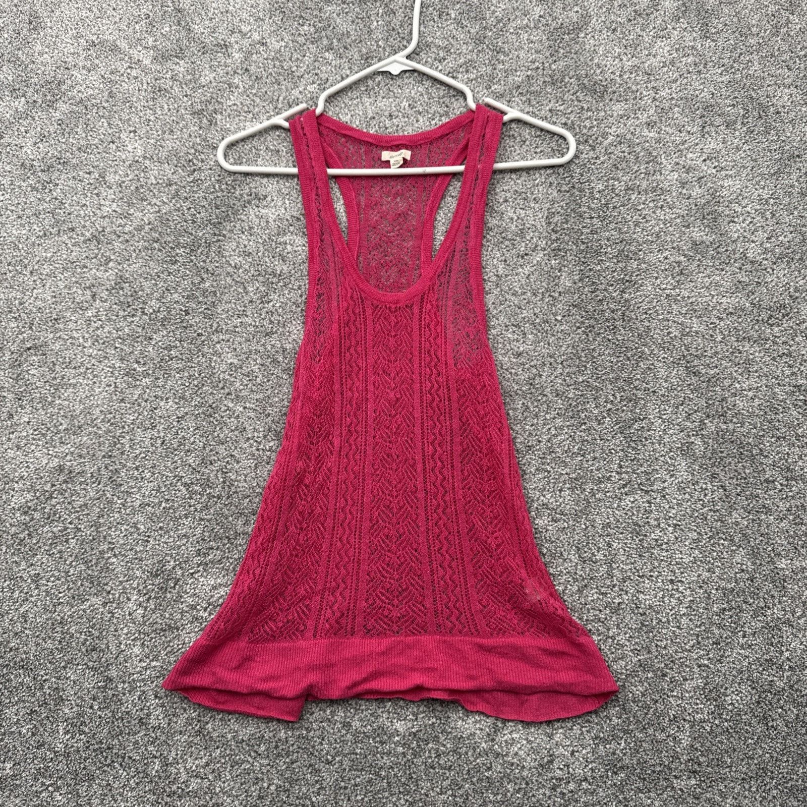 Other Aerie Tank Top Women M Sheer Crochet Boho Cottagecore Size M / US 6-8 / IT 42-44 - 1 Thumbnail