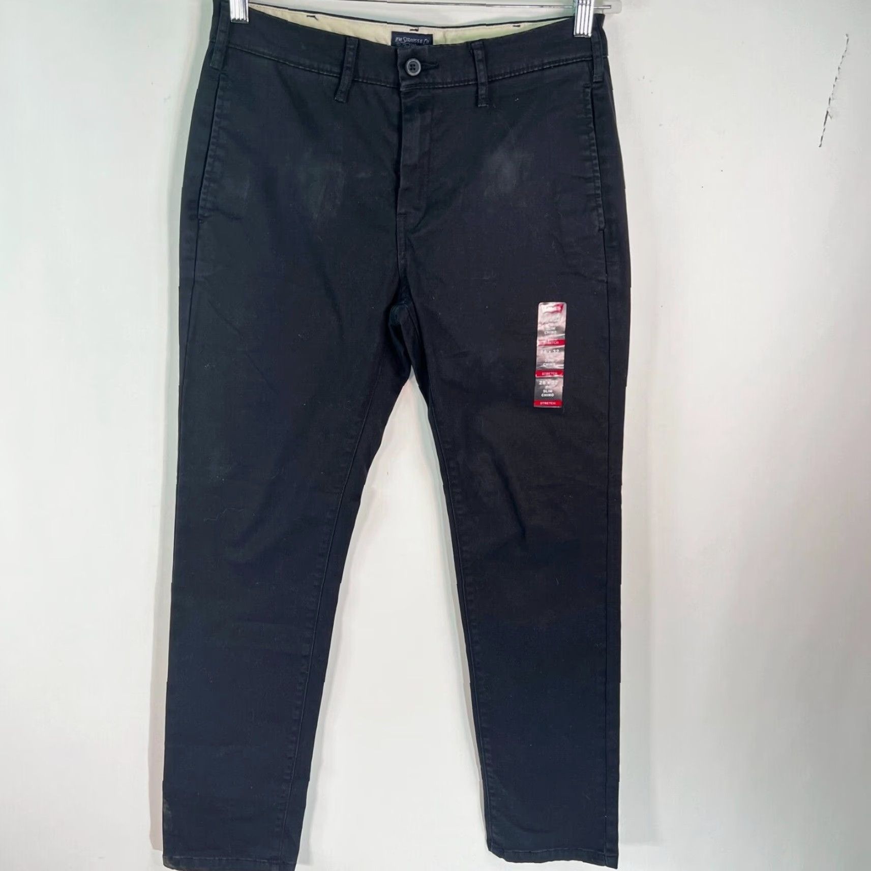 Levi's VINTAGE: No — Levis 511 Mens Straight Leg Relaxed Mid Rise Casual Black Jeans 30X32, Levi's Mens Jeans, 5-Pocket, Regular Fit, Beige Canvas? Size US 38 / EU 54 - 2 Thumbnail