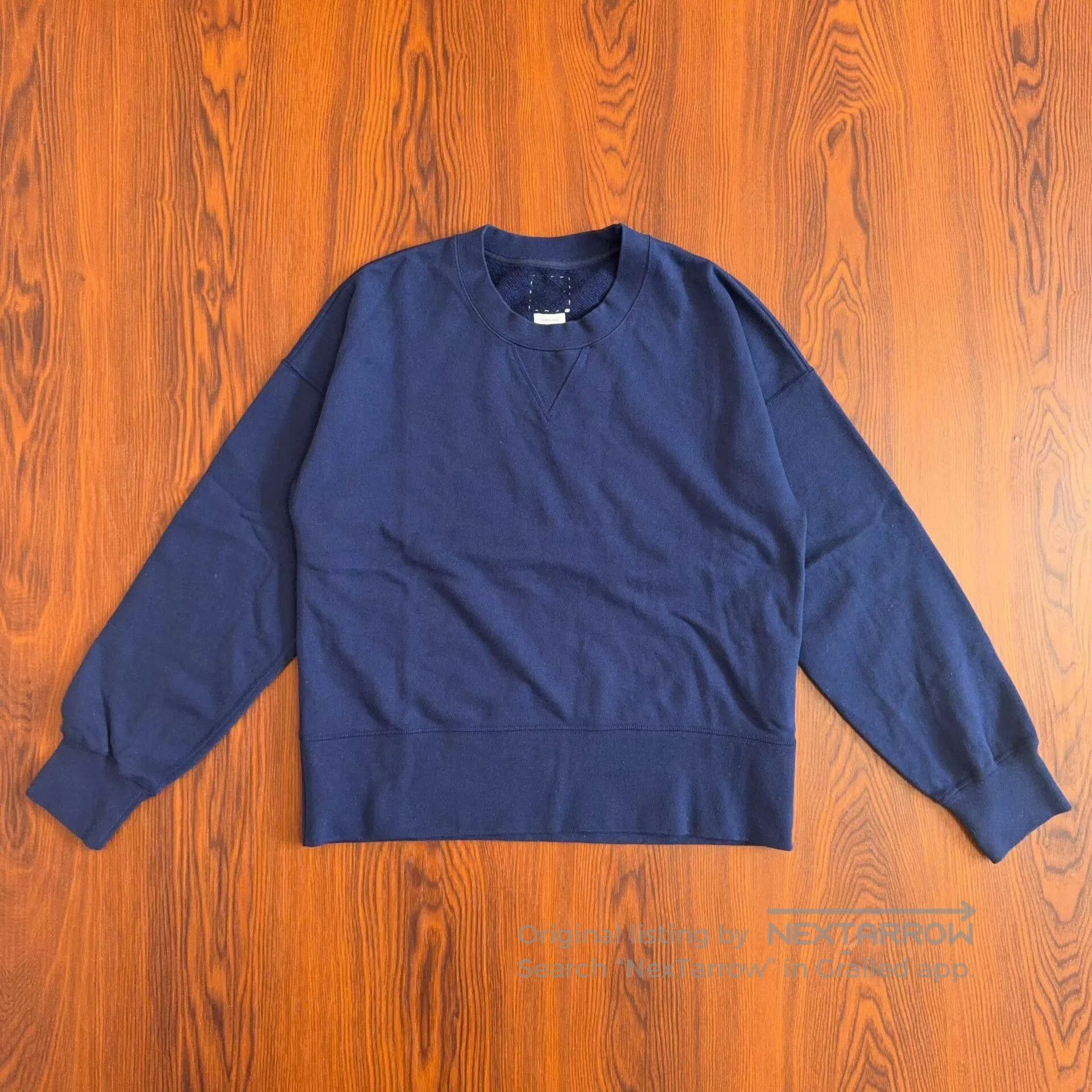 Visvim visvim court long sleeve sweatshirt indigo. Size US M / EU 48-50 / 2 - 4 Thumbnail