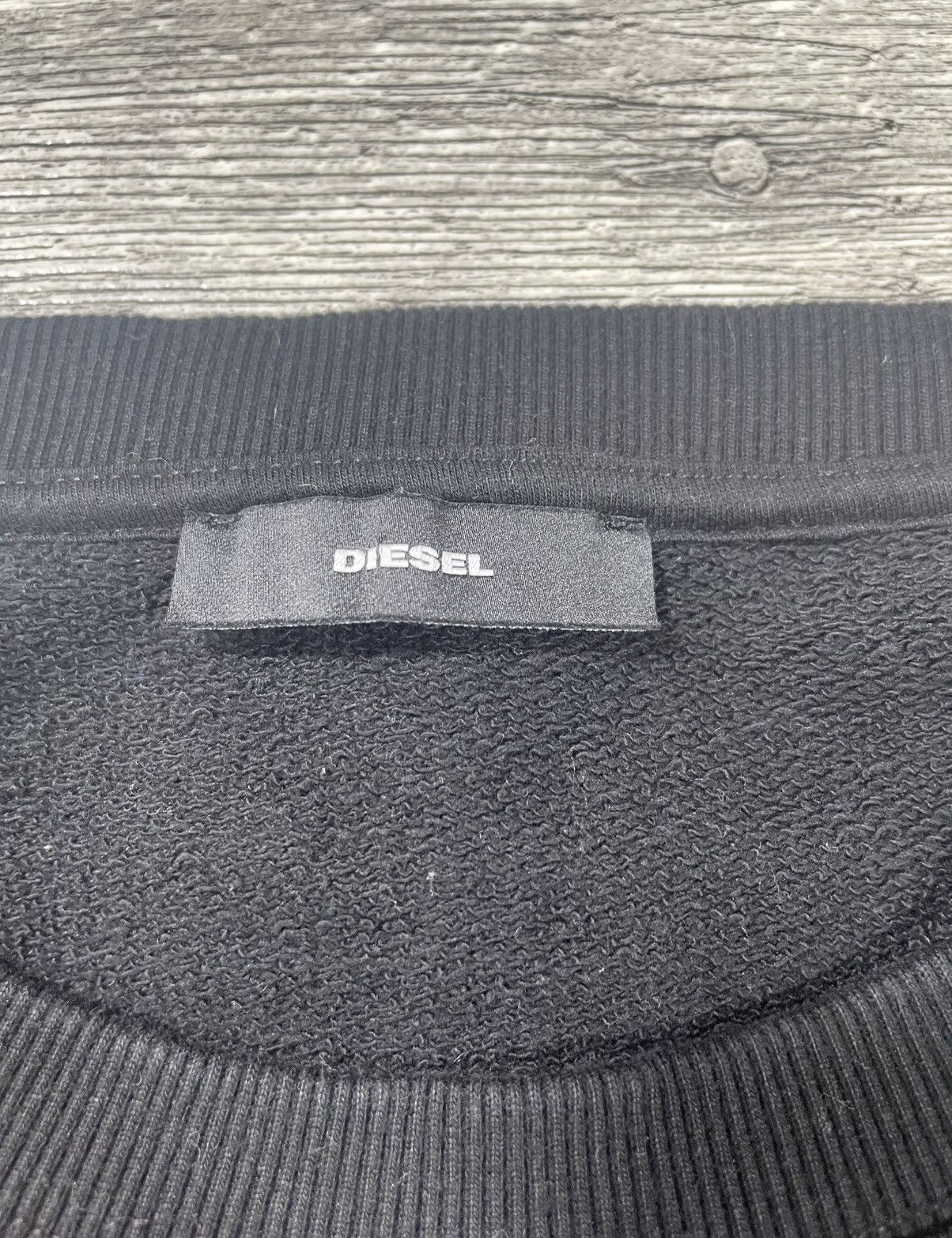 Diesel Vintage Style Diesel Big Logo Black Sweatshirt Streetwear Size US M / EU 48-50 / 2 - 6 Thumbnail