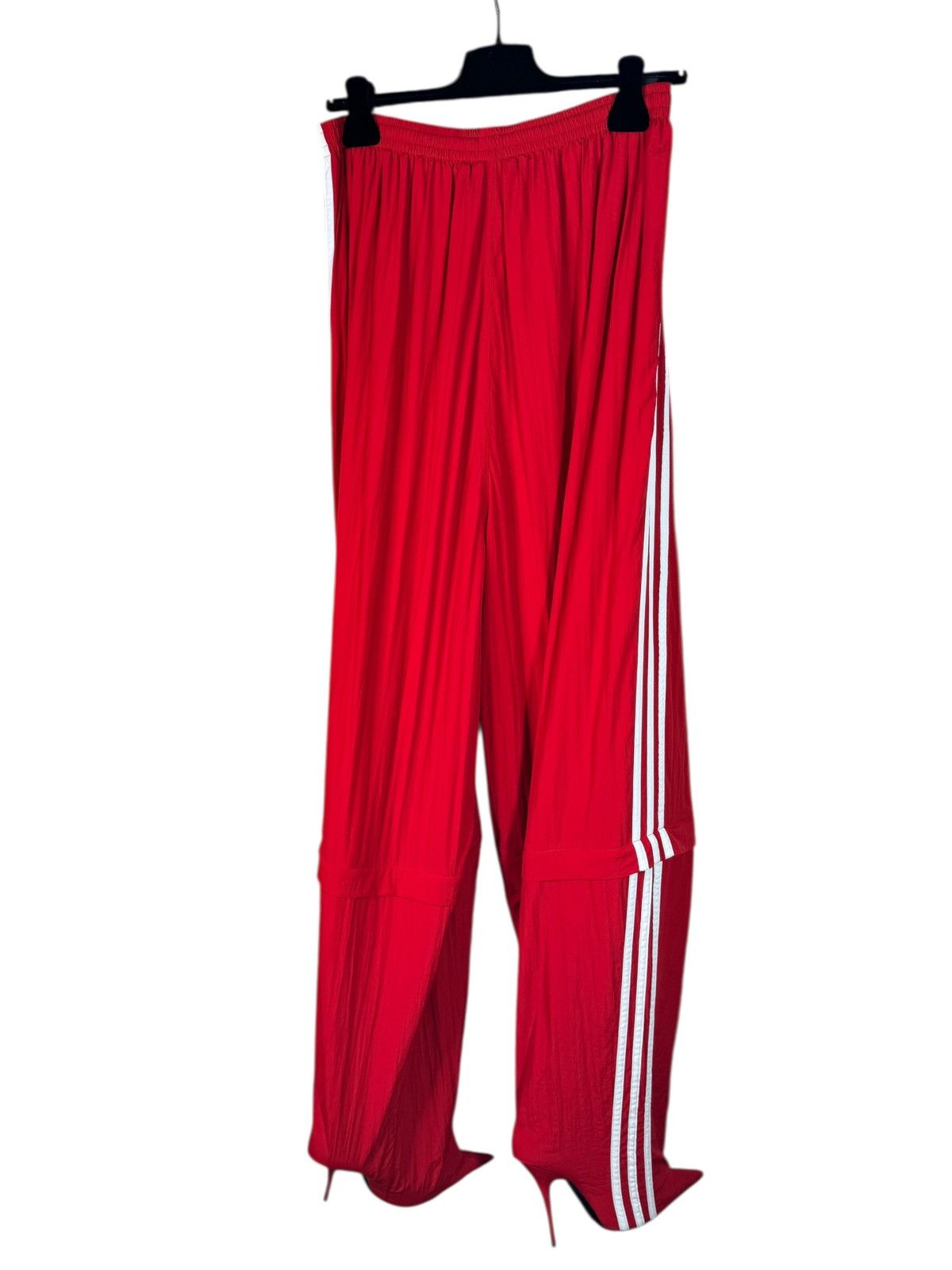Adidas × Balenciaga Balenciaga x Adidas Red Track Pants with Heeled Boots Size 25" / US 0 / IT 36 - 16 Thumbnail