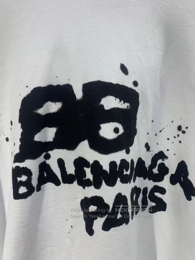 Balenciaga Balenciaga Letter logo print hooded sweatshirt, long-sleev Size US S / EU 44-46 / 1 - 3 Thumbnail