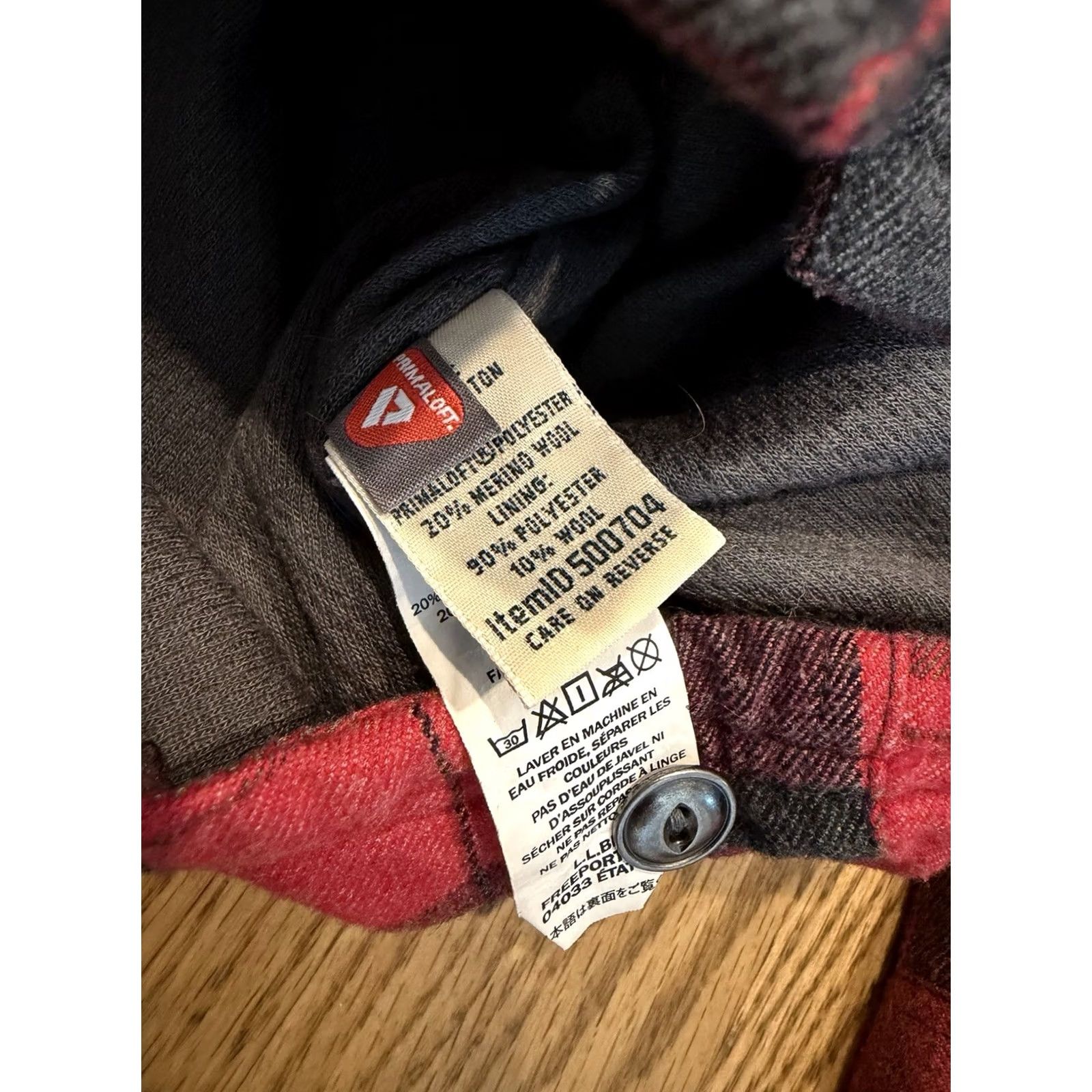 Vintage LL Bean Primaloft Plaid Flannel Wool blend Shacket Jacket Womens Large Size L / US 10 / IT 46 - 6 Thumbnail