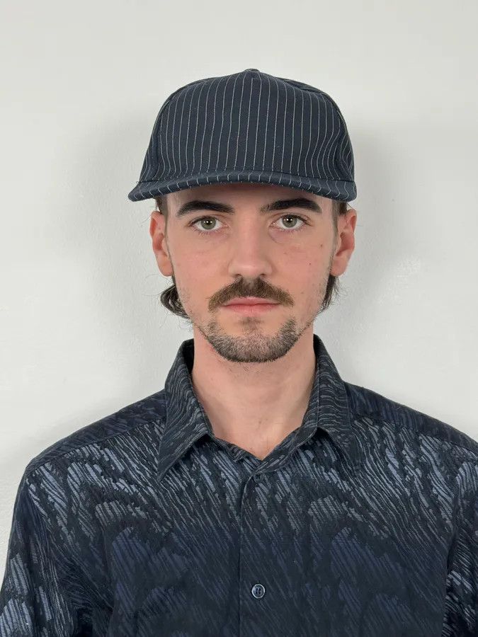 Jean Paul Gaultier Jean Paul Gaultier Navy & White Striped Cap Size ONE SIZE - 2 Thumbnail