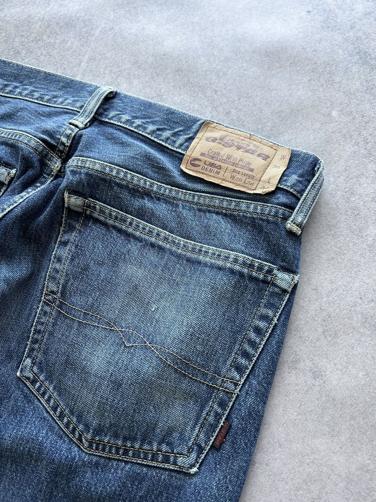 G-Star × Vintage Vintage G star Raw selvage denim pants rare Size US 34 / EU 50 - 6 Thumbnail