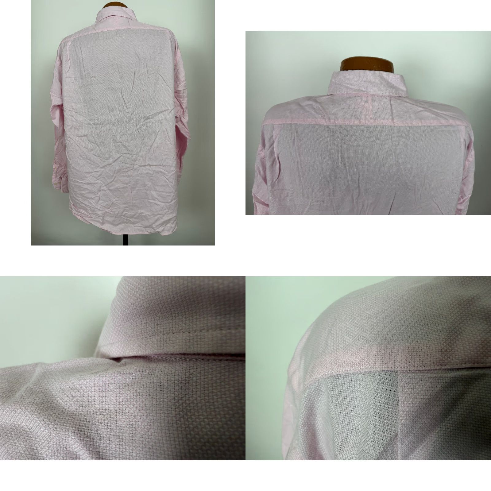 Ralph Lauren VINTAGE Ralph Lauren Dress Shirt Men XL Pink Cotton 90s Philip 17.5 34 35 Size 46R - 8 Thumbnail