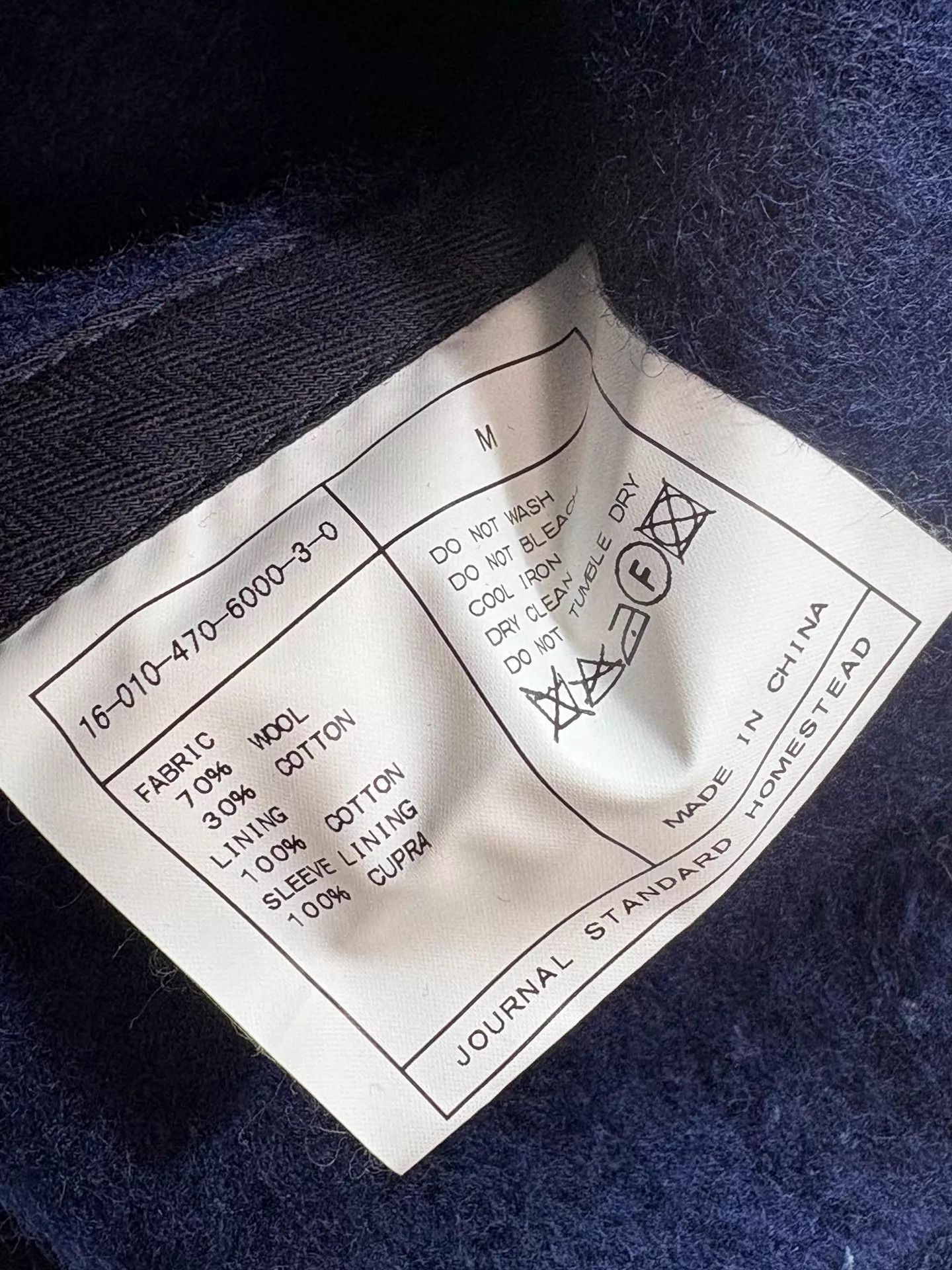 Journal Standard Journal Standard JS Premium Wool Blend Jacket M Size US M / EU 48-50 / 2 - 5 Thumbnail