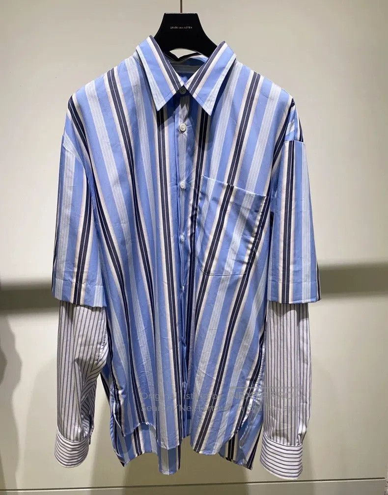Dries Van Noten Dries Van Noten Striped Shirt Size US S / EU 44-46 / 1 - 1 Thumbnail