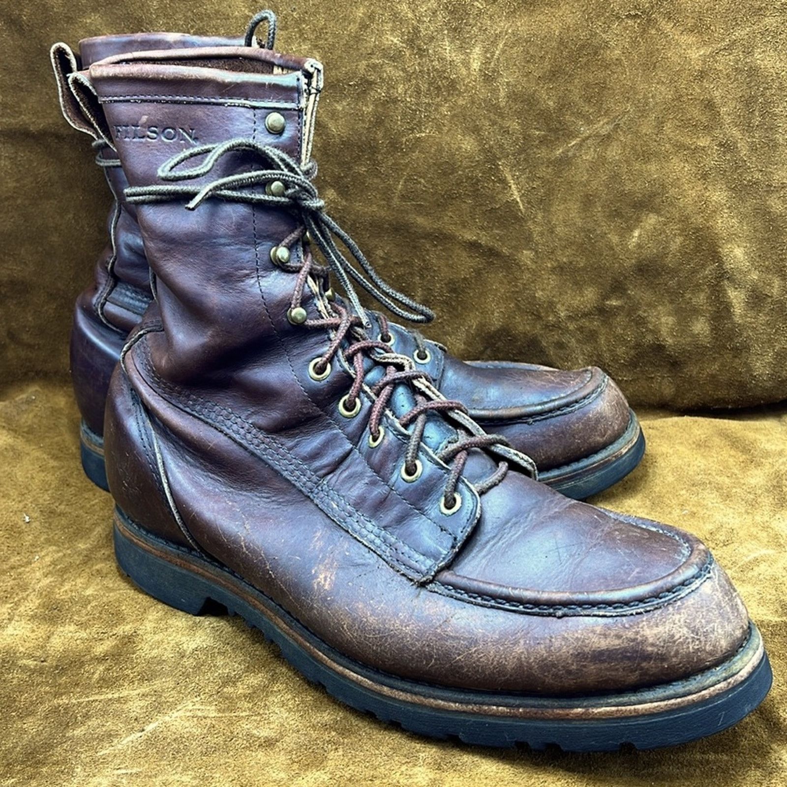 Filson Filson Mock Toe Brown Leather Boots Size US 12 / EU 45 - 1 Thumbnail
