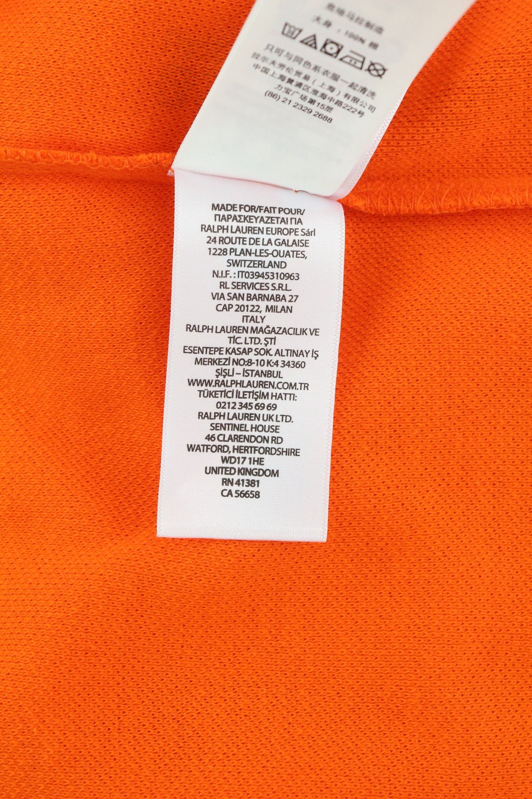 RLX Ralph Lauren S Orange Polo Wicking Tee 84518 Size US S / EU 44-46 / 1 - 10 Thumbnail