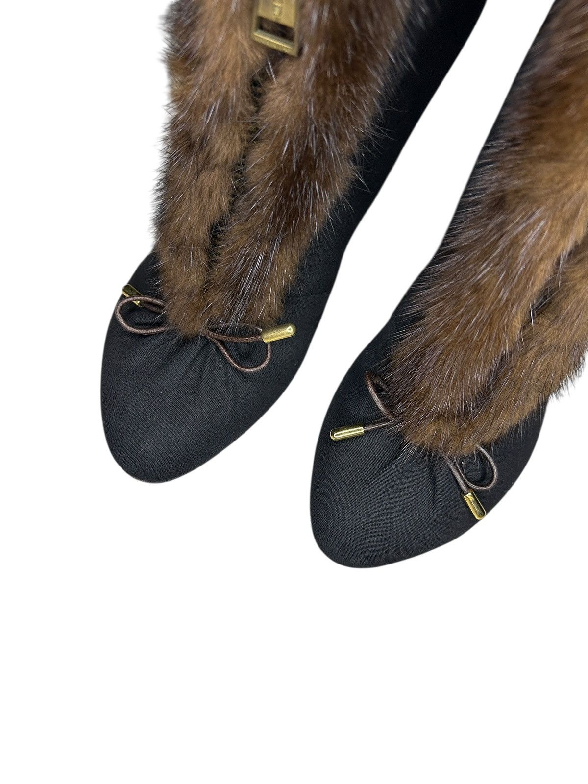 Dsquared2 00s Fur Trimmed Zip Boots Size US 6 / IT 36 - 3 Thumbnail