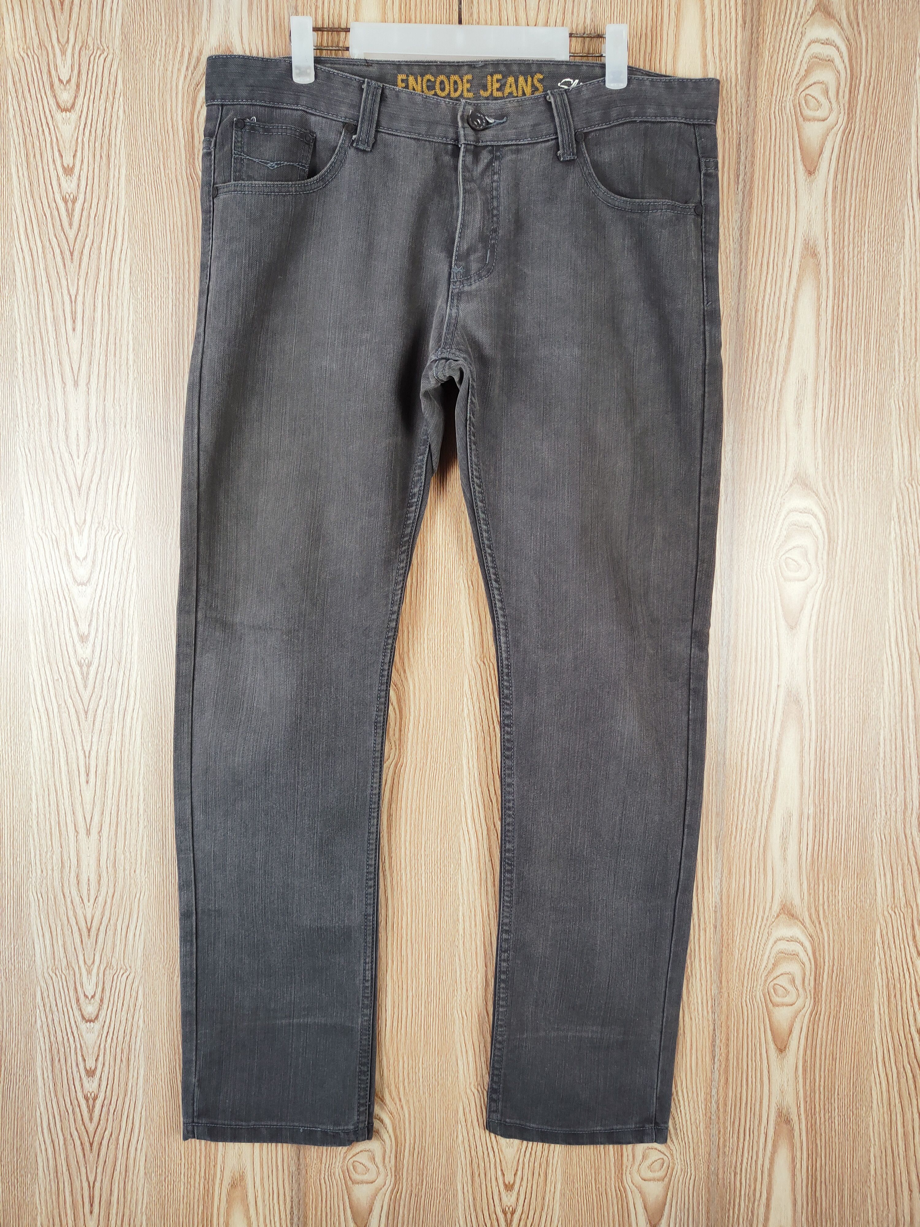 Japanese Brand × Vintage Encode Dark Brown Distressed Ripped Jeans Size US 38 / EU 54 - 1 Thumbnail