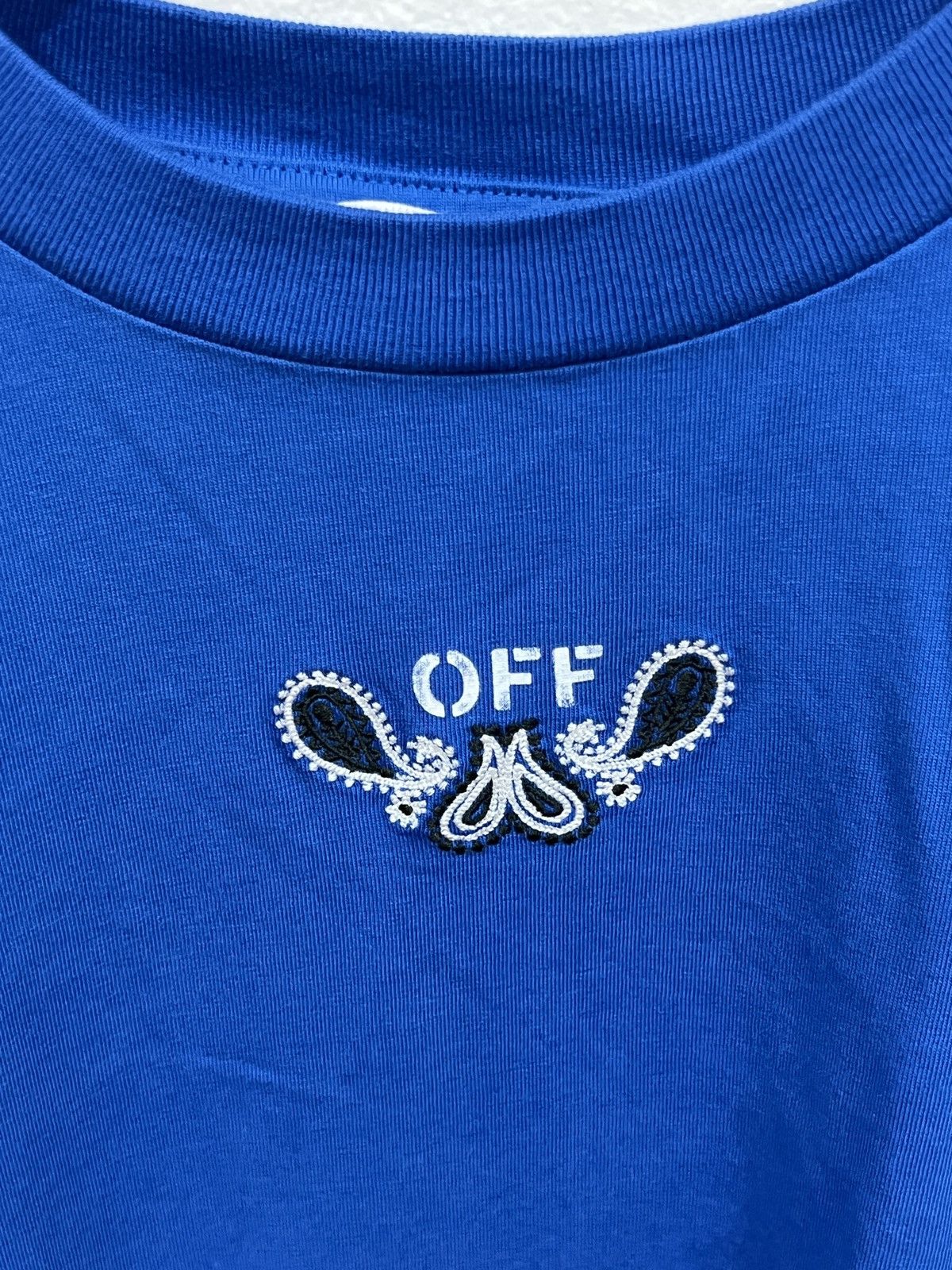 Off-White Off-White Bandana Blue Arrow Tee Size US M / EU 48-50 / 2 - 2 Thumbnail