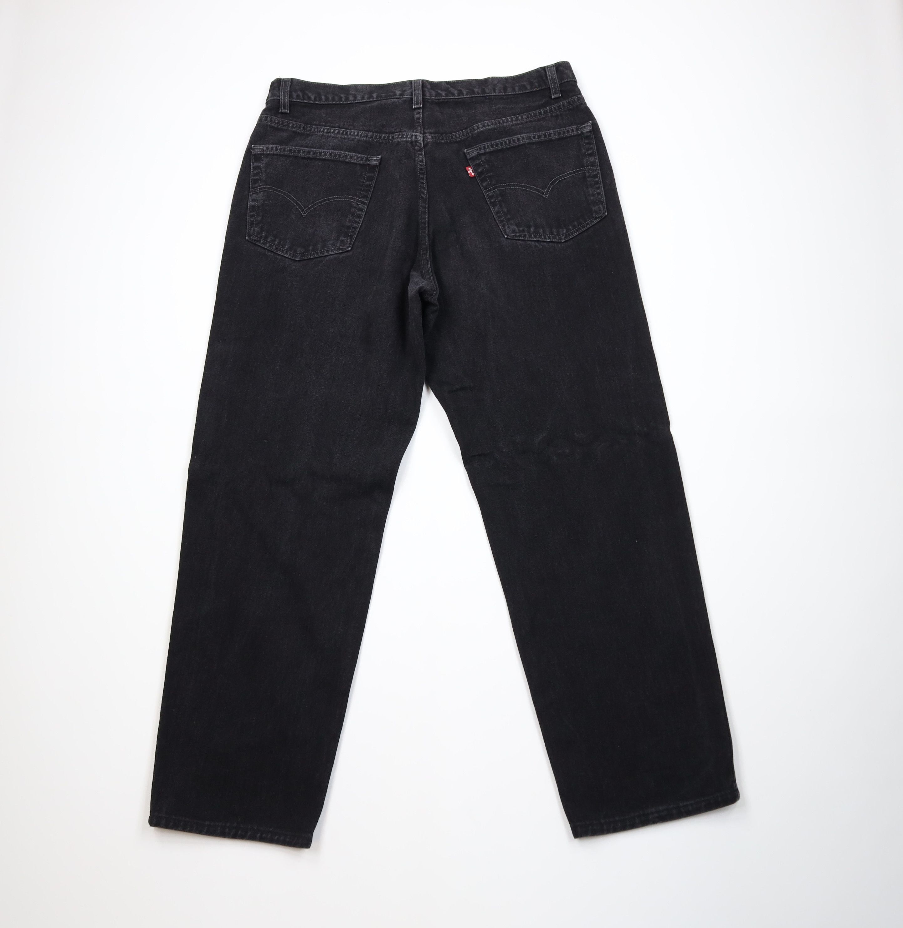 Levi's Vintage 90s Levis 550 Relaxed Tapered Leg Denim Jeans Black Size US 38 / EU 54 - 9 Thumbnail