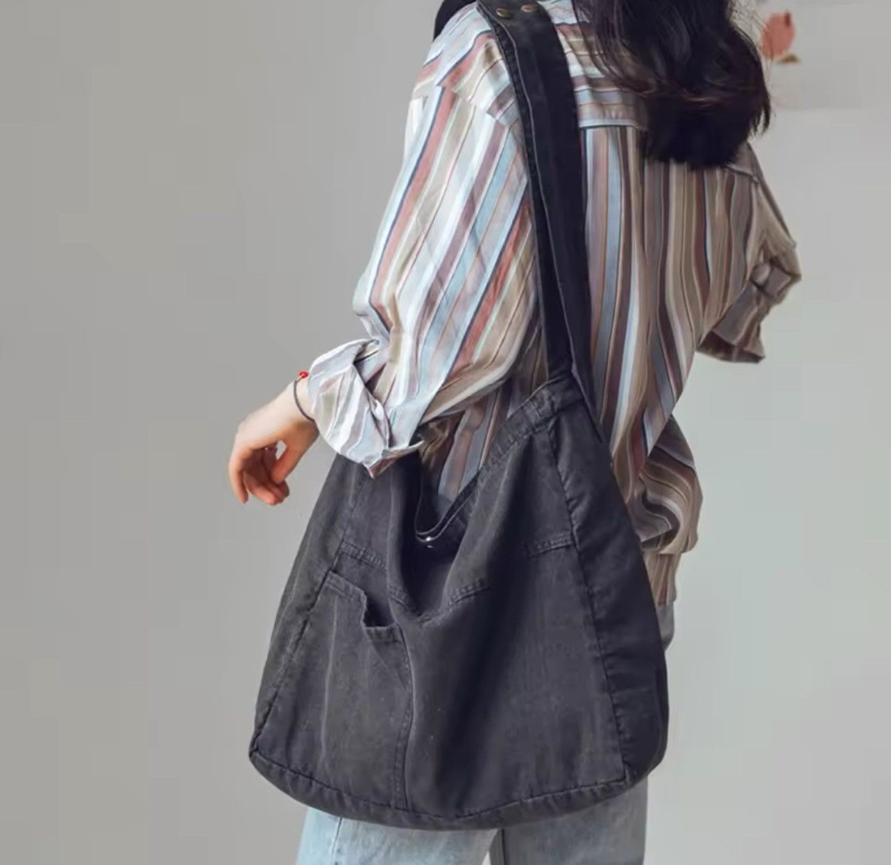 Jean Versatile Jean Shoulder Bag Size ONE SIZE - 1 Thumbnail