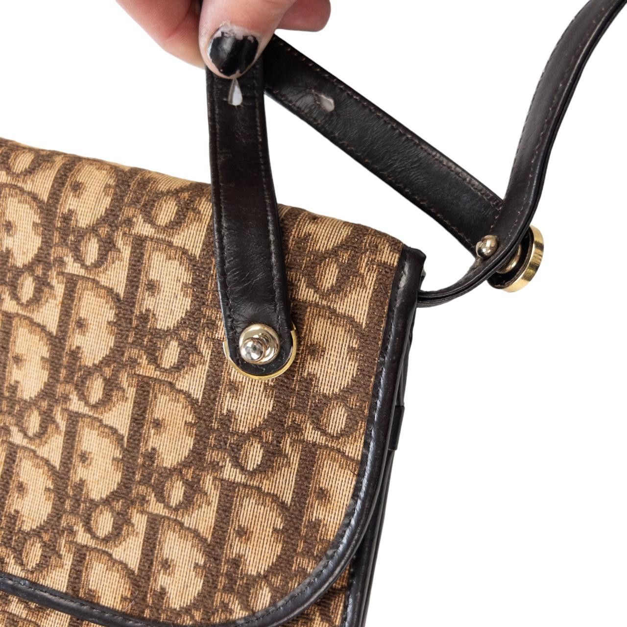 Dior Vintage Chrisitan Dior Monogram Shoulder Bag Size ONE SIZE - 7 Thumbnail