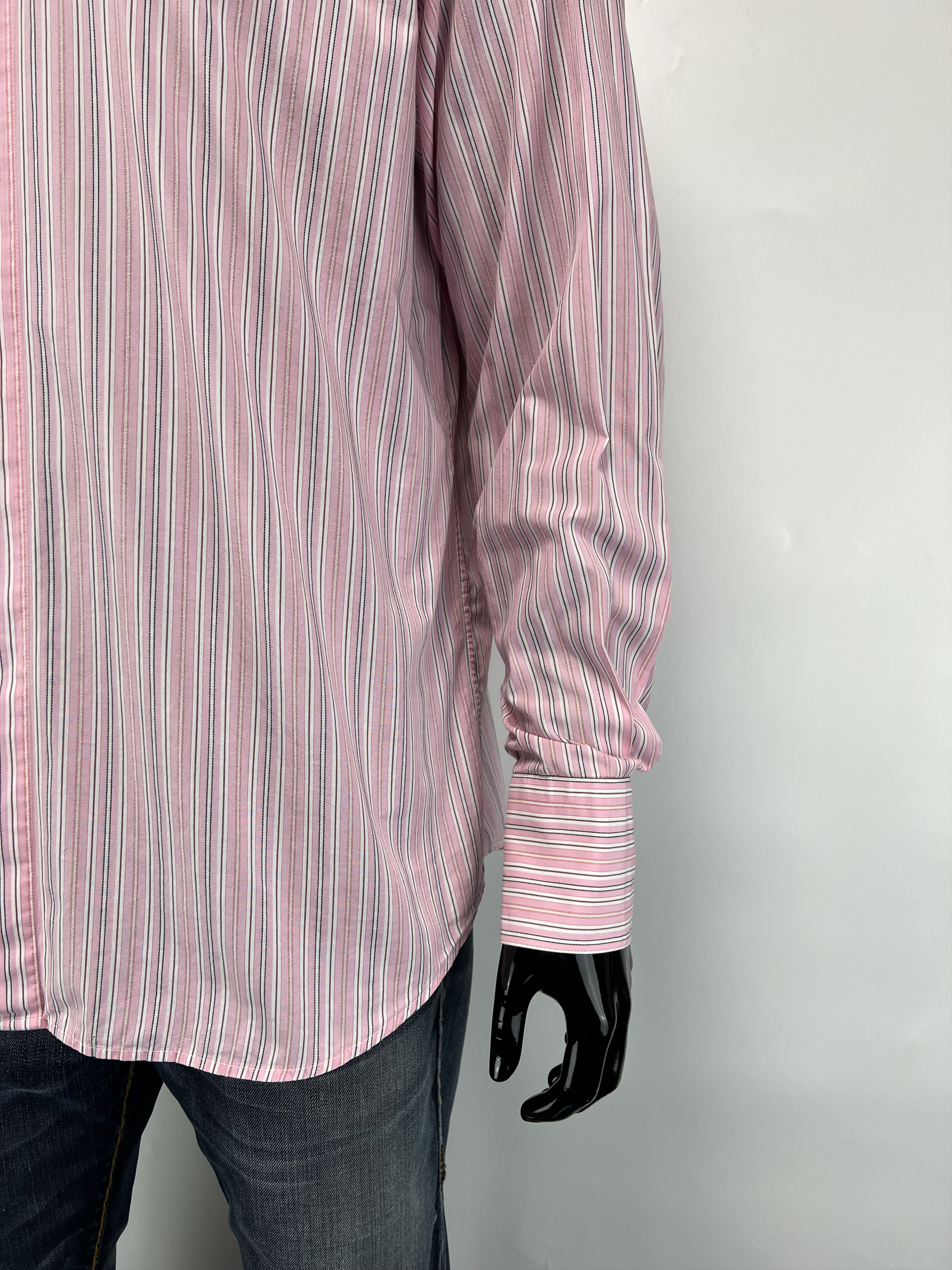 Thierry Mugler Thierry Mugler Striped Long Sleeve Button Up Shirt Size 44 Size US XL / EU 56 / 4 - 8 Thumbnail