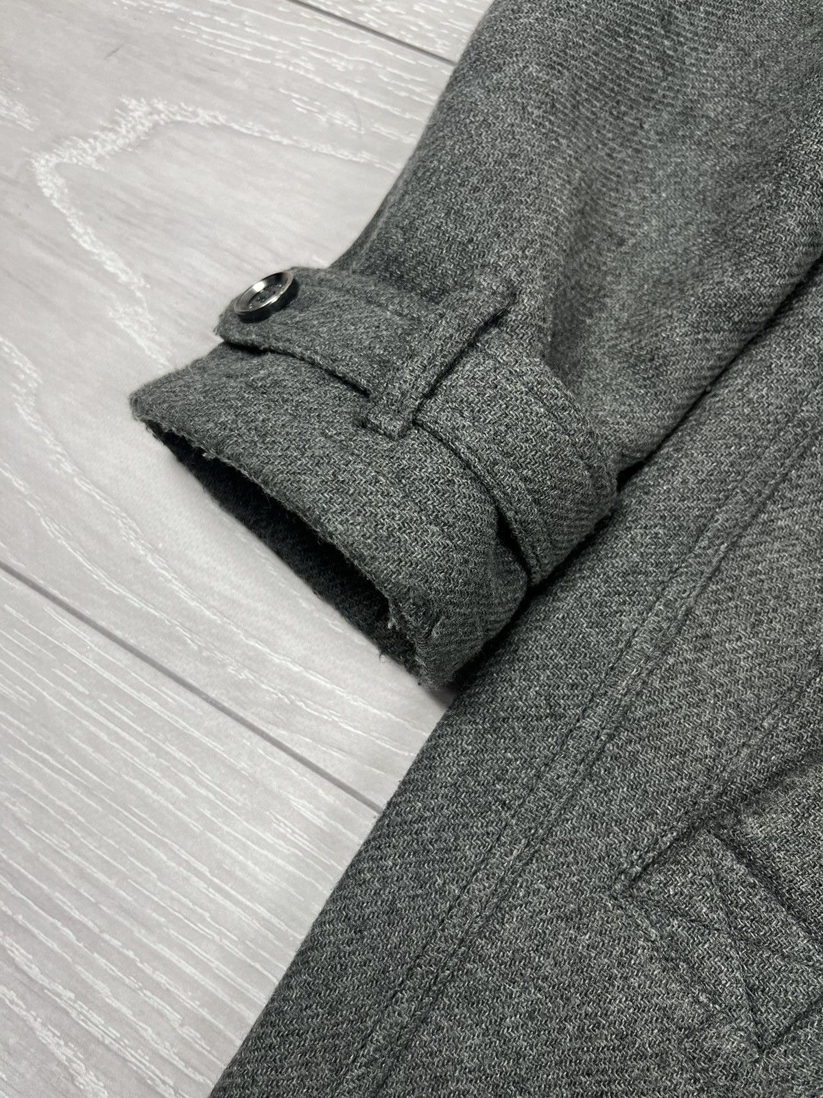 Burberry Burberry Brit Luxury Grey Wool Belted Coat Jacket Size XL / US 12-14 / IT 48-50 - 8 Thumbnail
